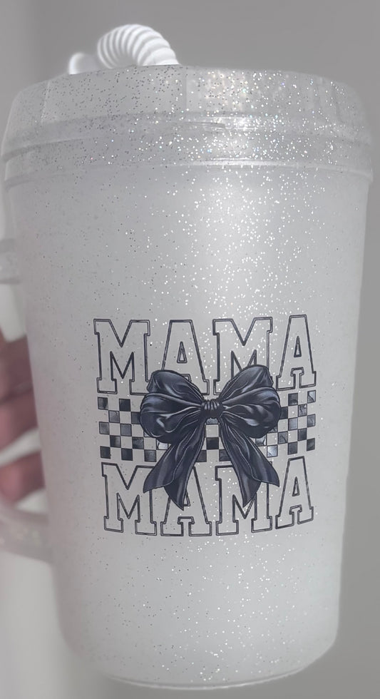 Black Bow Checkered Mama