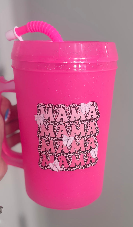 Cheetah and Pink Bows Mama